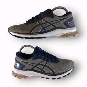 Asics GT-1000 Shoes Women's Size 8 Gray & Blue Running Walking Sneakers *Clean*